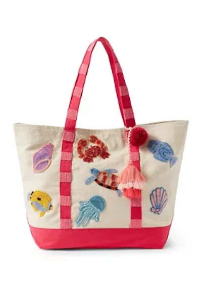 Seascape Canvas Tote Bag