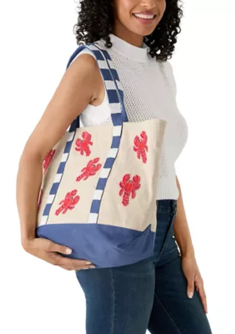 Lobster Canvas Tote Bag