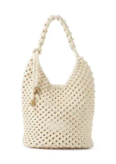 Macrame Hobo Tote Bag