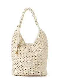 Macrame Hobo Tote Bag