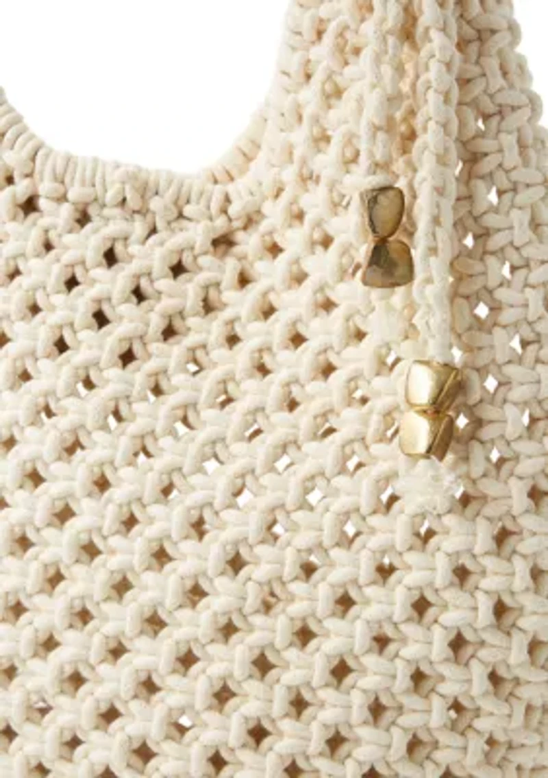 Macrame Hobo Tote Bag