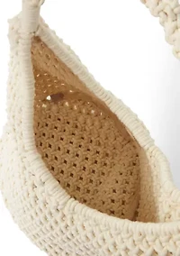 Macrame Hobo Tote Bag
