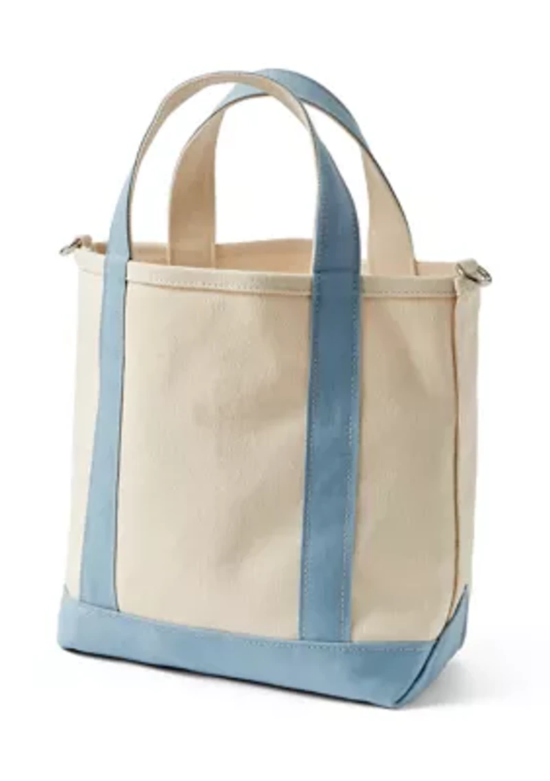 Canvas Tote Crossbody Bag