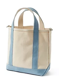 Canvas Tote Crossbody Bag