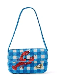 Beaded Lobster Shoulder Bag