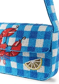 Beaded Lobster Shoulder Bag