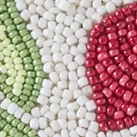 Beaded Veggie Shoulder Bag
