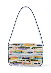 Beaded Fish Shoulder Bag