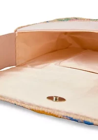 Beaded Floral Shoulder Bag