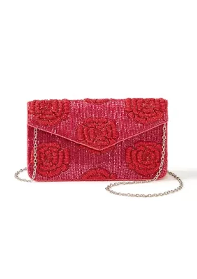Beaded Clutch with Crossbody Strap