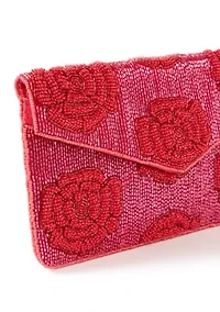 Beaded Clutch with Crossbody Strap