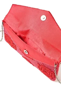 Beaded Clutch with Crossbody Strap