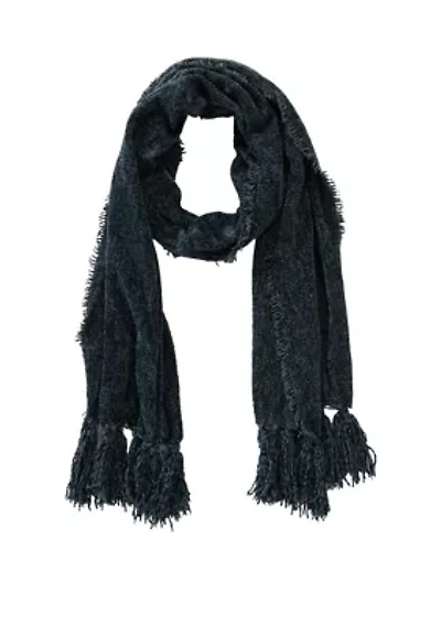 Women's Solid Chenille Muffler Scarf