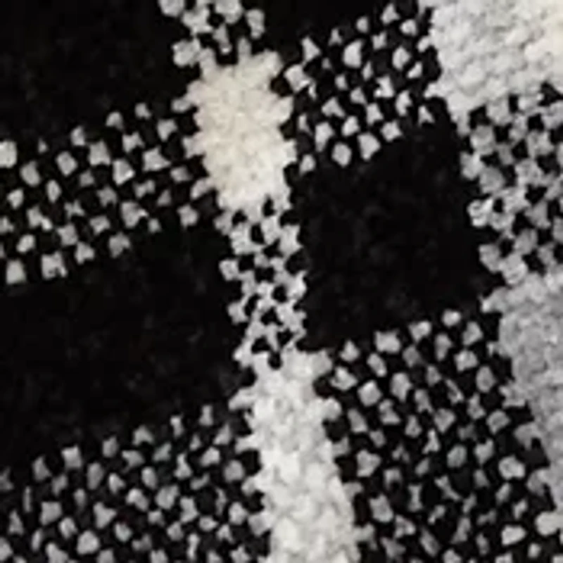 Women's Square Plaid Chenille Scarf