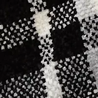 Women's Square Plaid Chenille Scarf