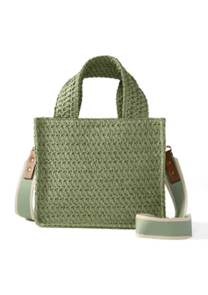 Straw Mini Tote Bag