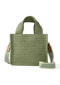 Straw Mini Tote Bag