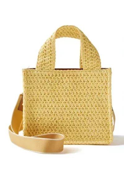 Straw Mini Tote Bag