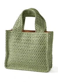 Straw Mini Tote Bag