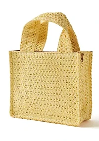 Straw Mini Tote Bag