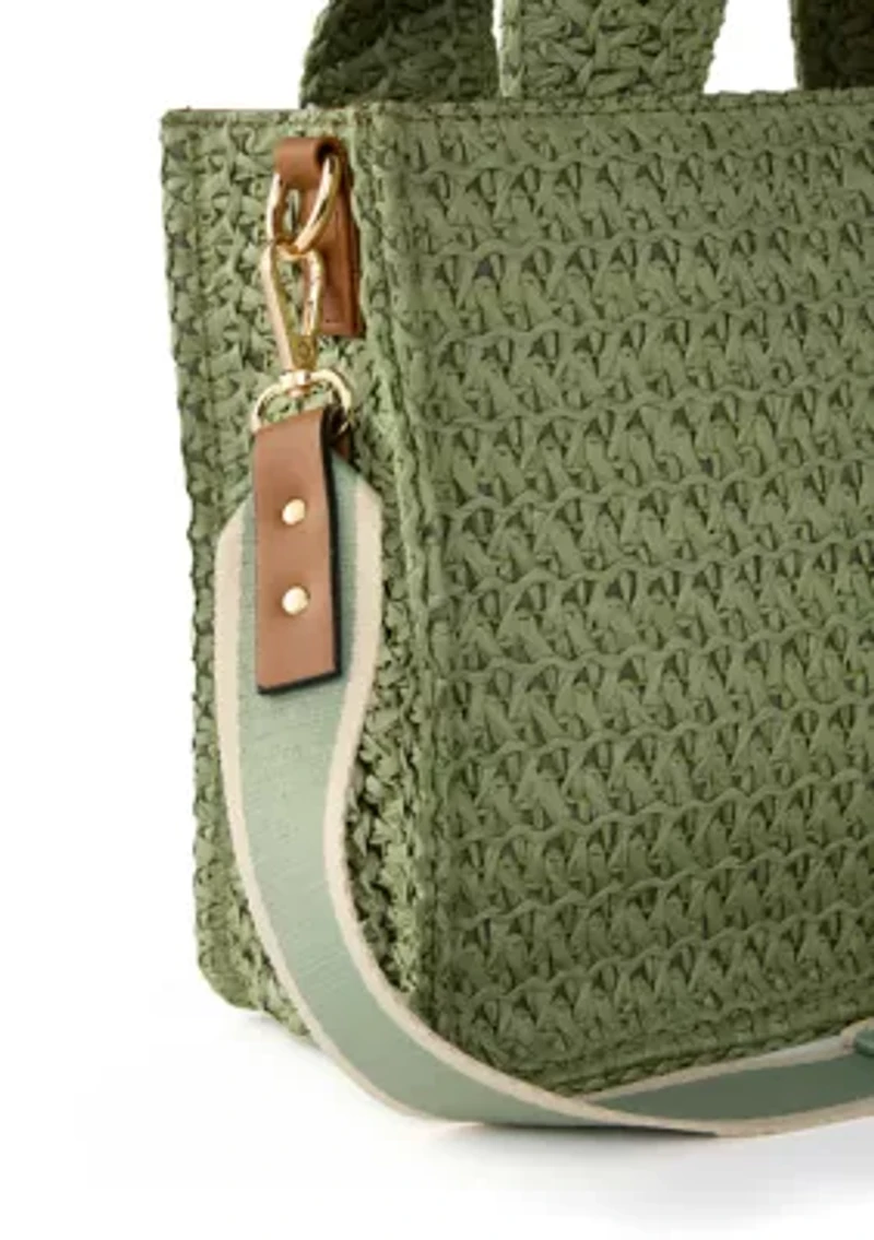 Straw Mini Tote Bag