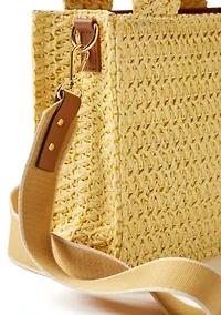 Straw Mini Tote Bag
