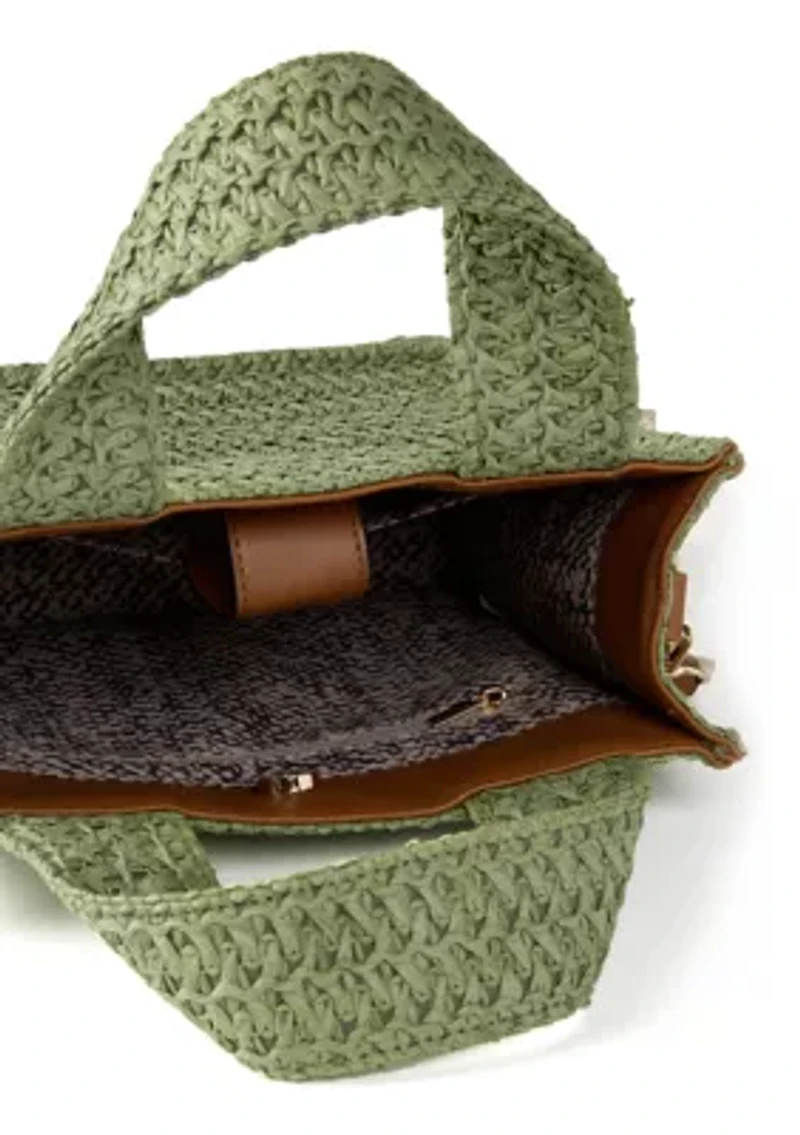 Straw Mini Tote Bag