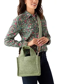 Straw Mini Tote Bag