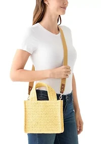 Straw Mini Tote Bag
