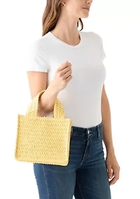 Straw Mini Tote Bag
