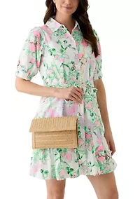 Straw Clutch with Flap