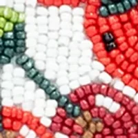 Fruit Beaded Clutch with Crossbody Strap