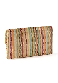 Straw Clutch with Flap