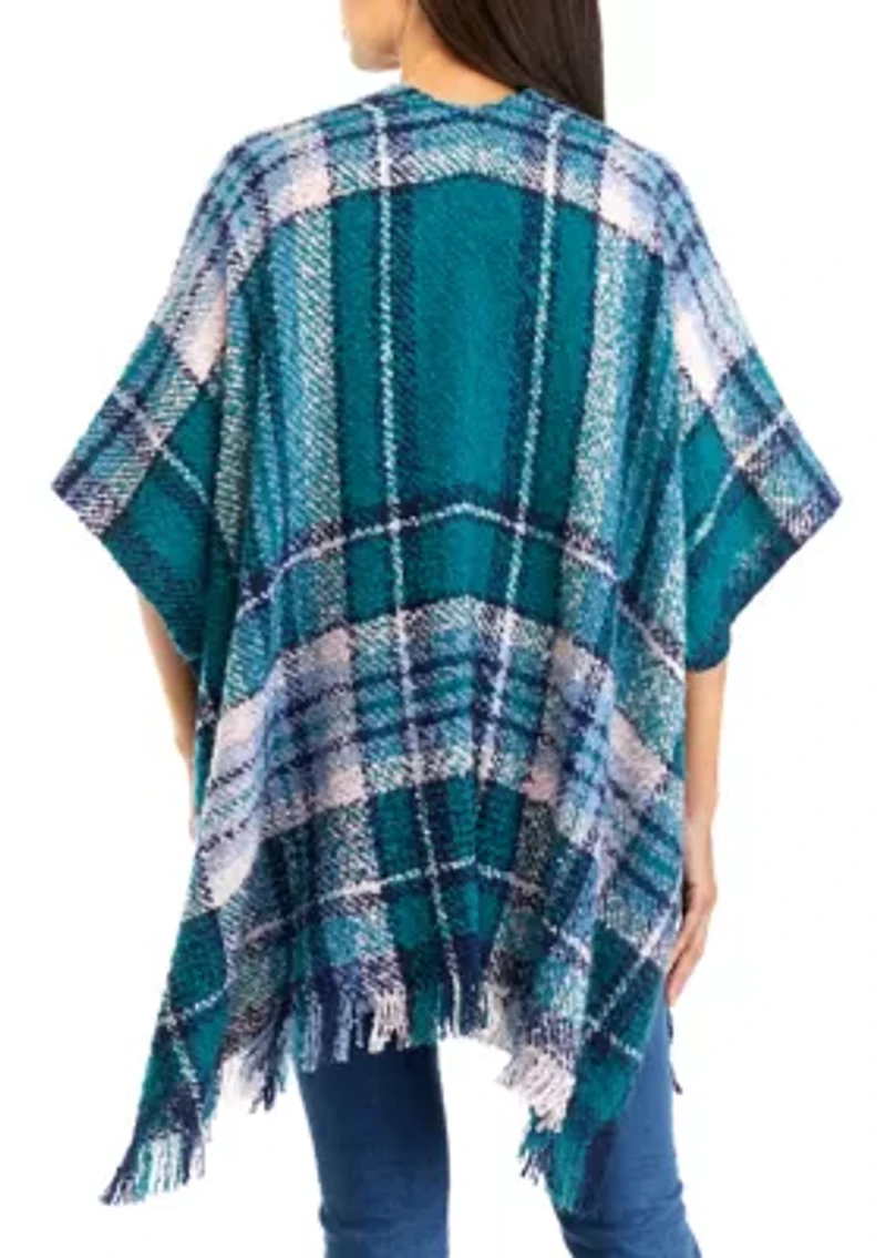 Women's Plaid Open Topper