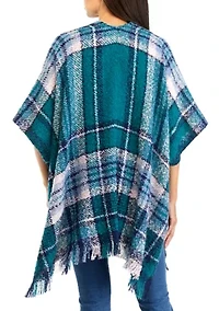 Women's Plaid Open Topper