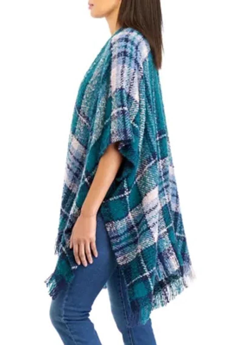 Women's Plaid Open Topper