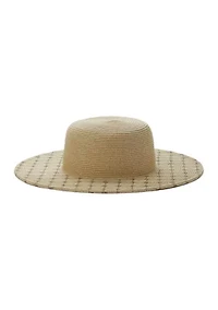 Lattice Logo Printed Floppy Hat 