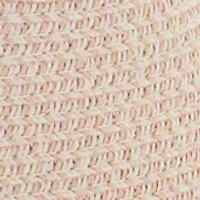 Mixed Straw Down Brim Fedora 