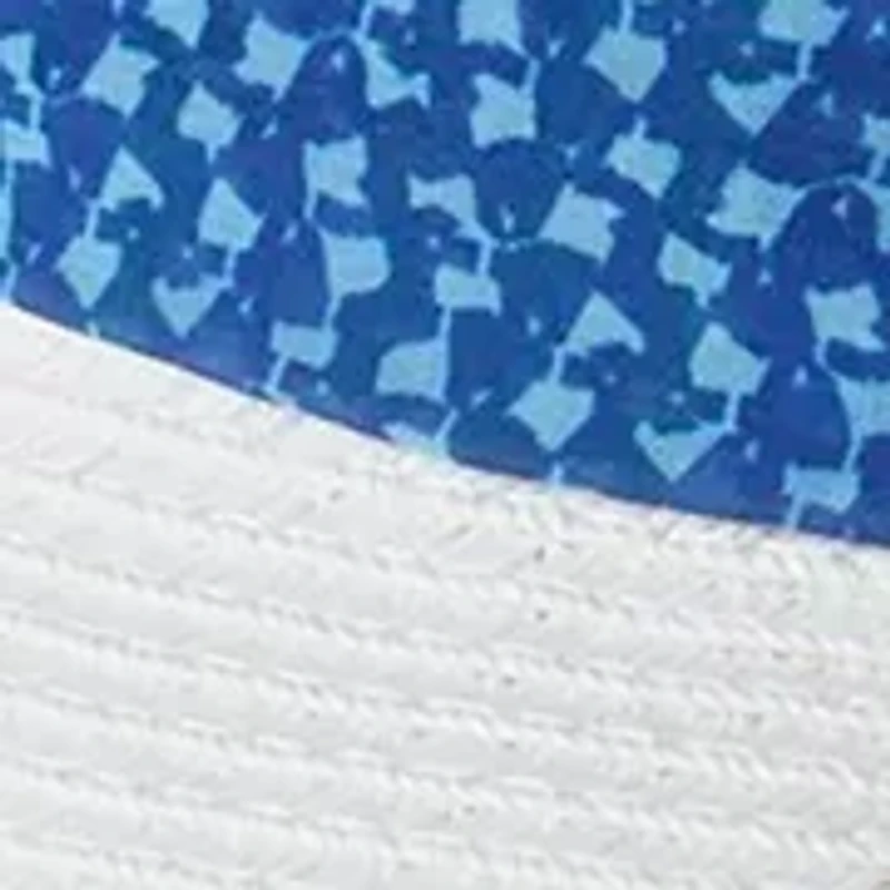 Printed Scarf Floppy Hat 