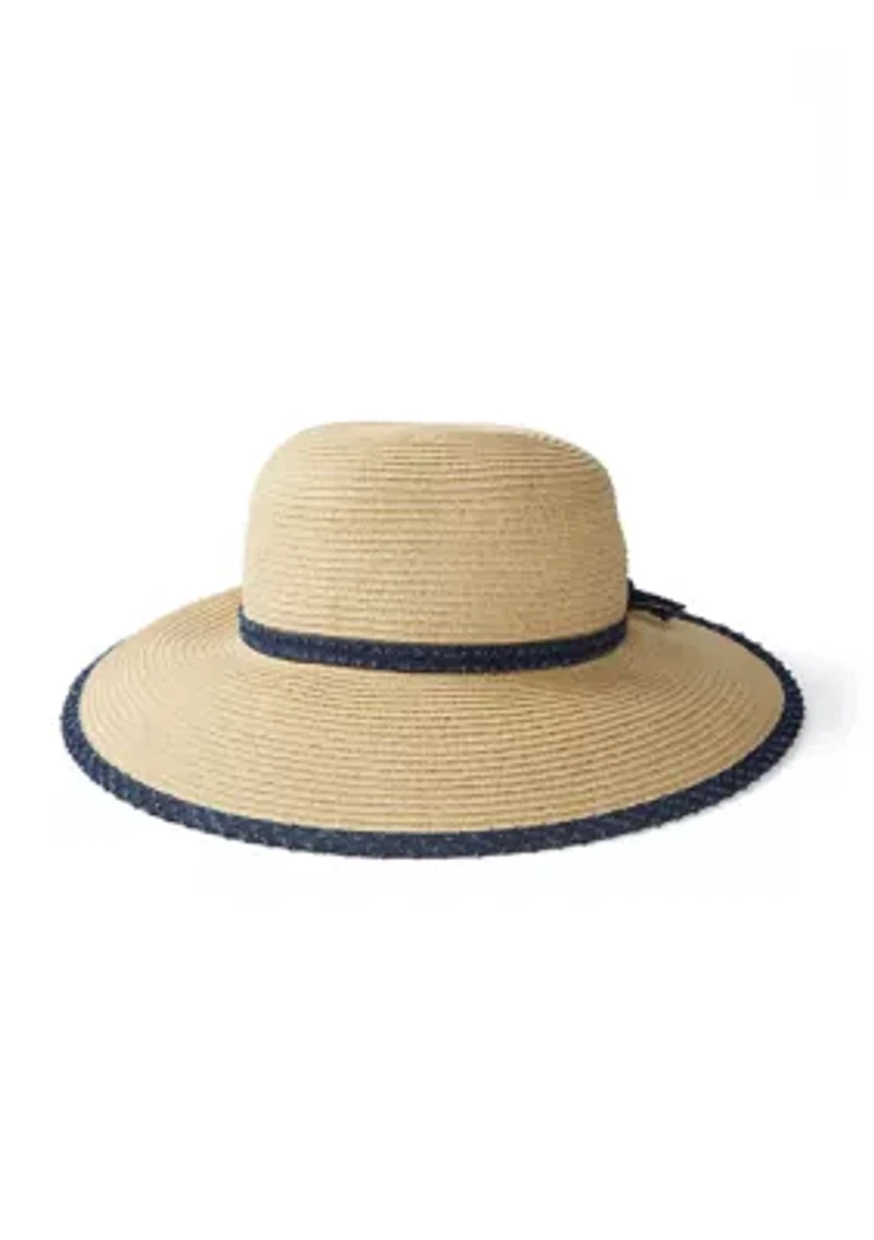 Denim Bow Split Back Framer Hat