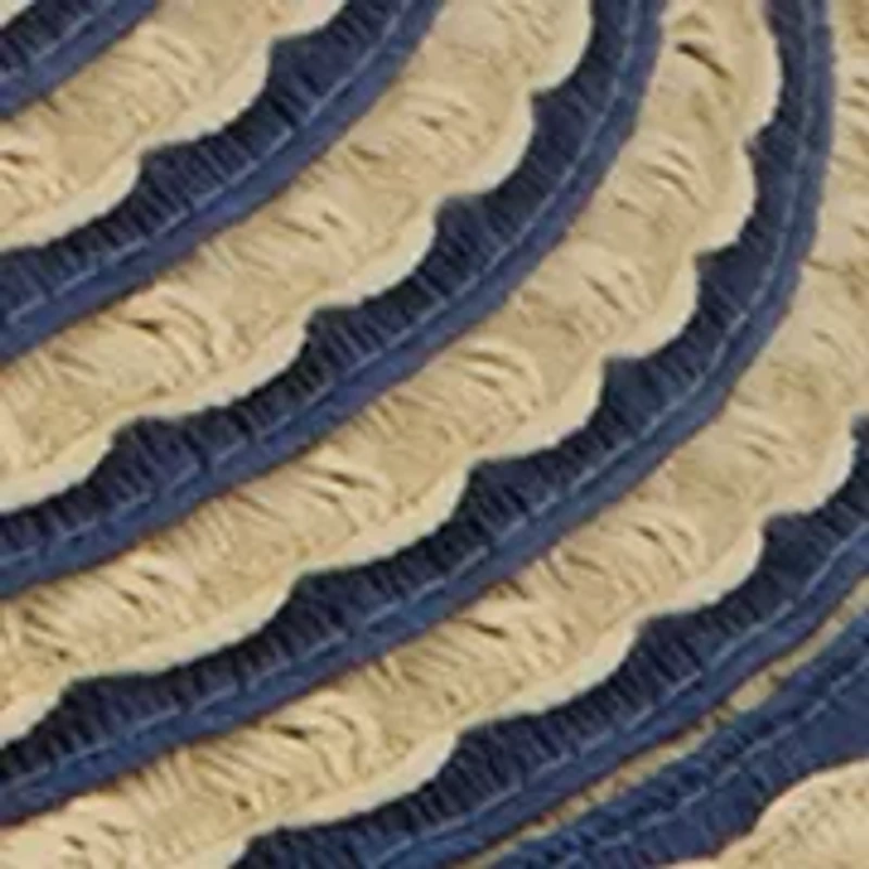 Textured Striped Brimless Floppy Hat