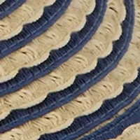 Textured Striped Brimless Floppy Hat