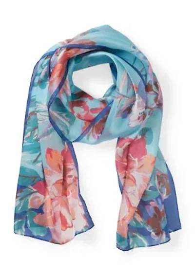 Garden Blooms Oblong Scarf