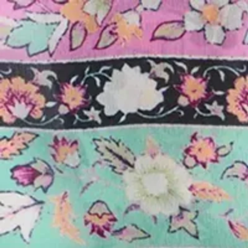 Folk Rose Oblong Scarf