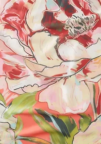 Peony Polyester Oblong