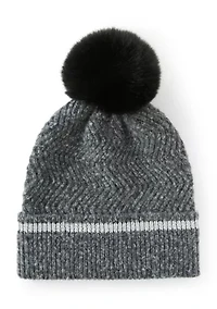 Knit Beanie with Pom