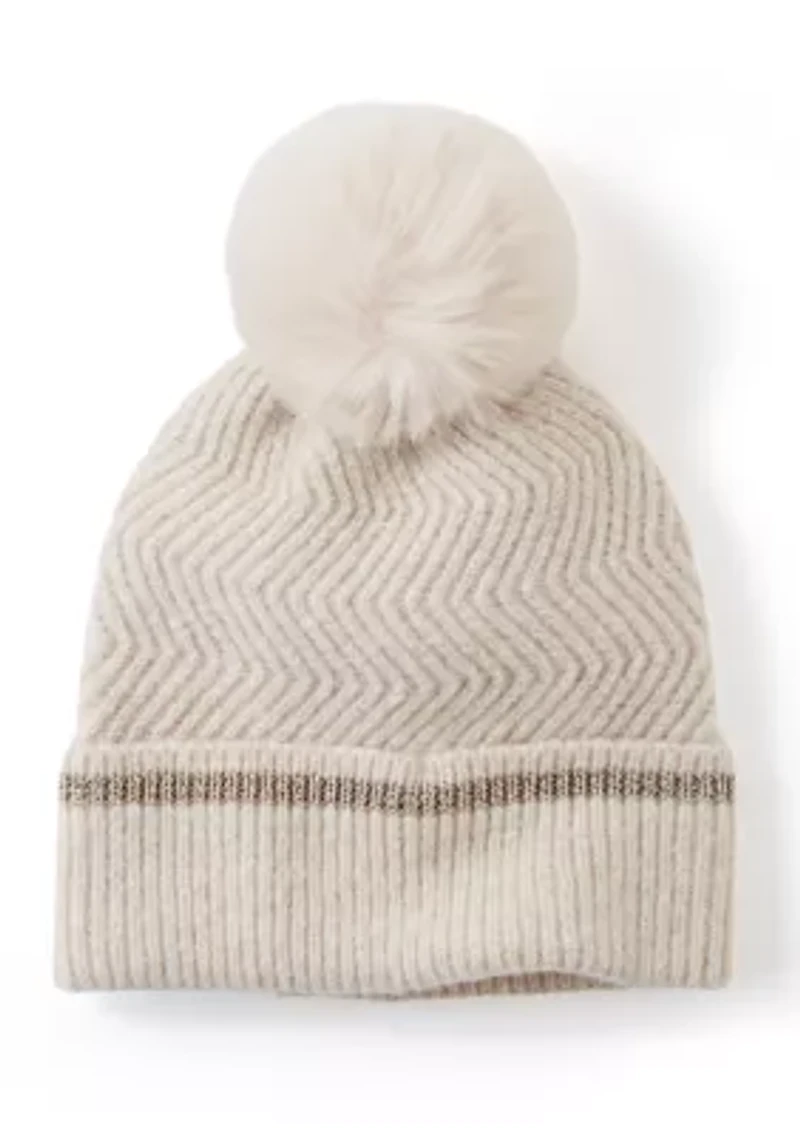 Knit Beanie with Pom