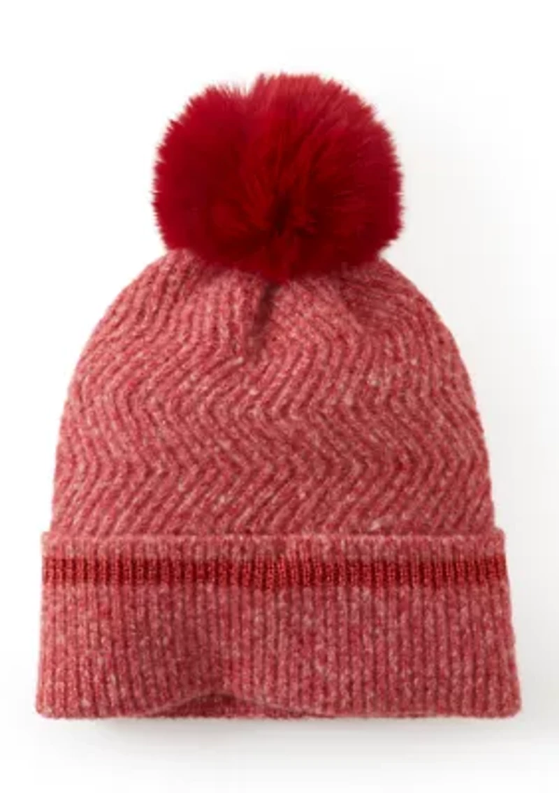 Knit Beanie with Pom