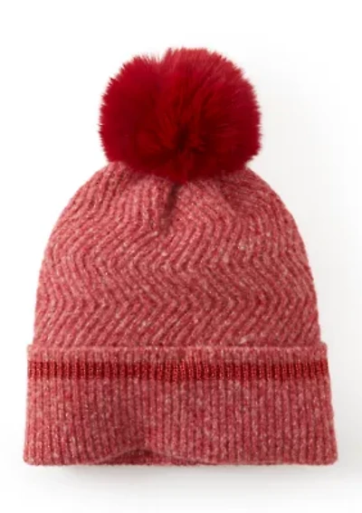 Knit Beanie with Pom