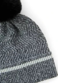 Knit Beanie with Pom